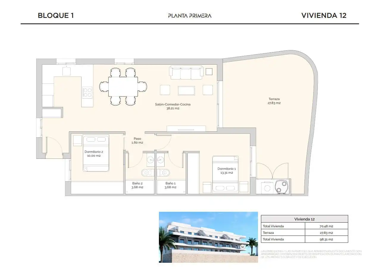 Apartment mit Terrasse zum Verkauf in Balcón de Finestrat - Terra Marina, imagen 21