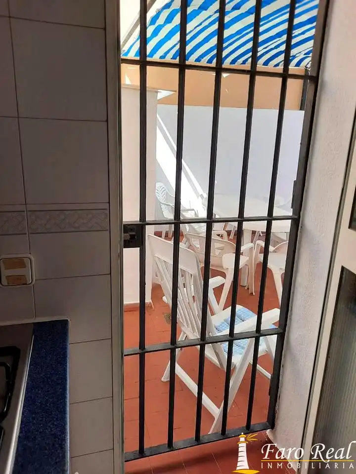 Terrassa de Casa adosada de lloguer en Sanlúcar de Barrameda amb Jardí privat i Moblat