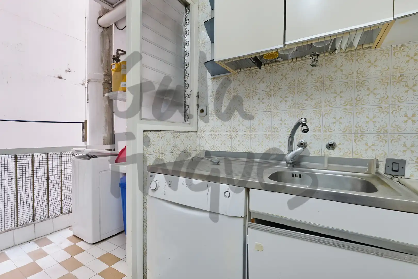 Kitchen of Flat for sale in Barcelona  with Air Conditioner and Balcony