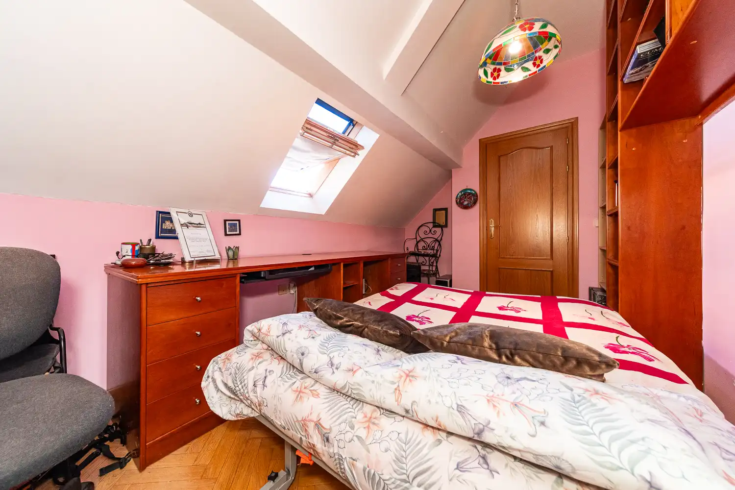 Bedroom of Attic for sale in Madrid  with Air Conditioner, Heating and Terrace