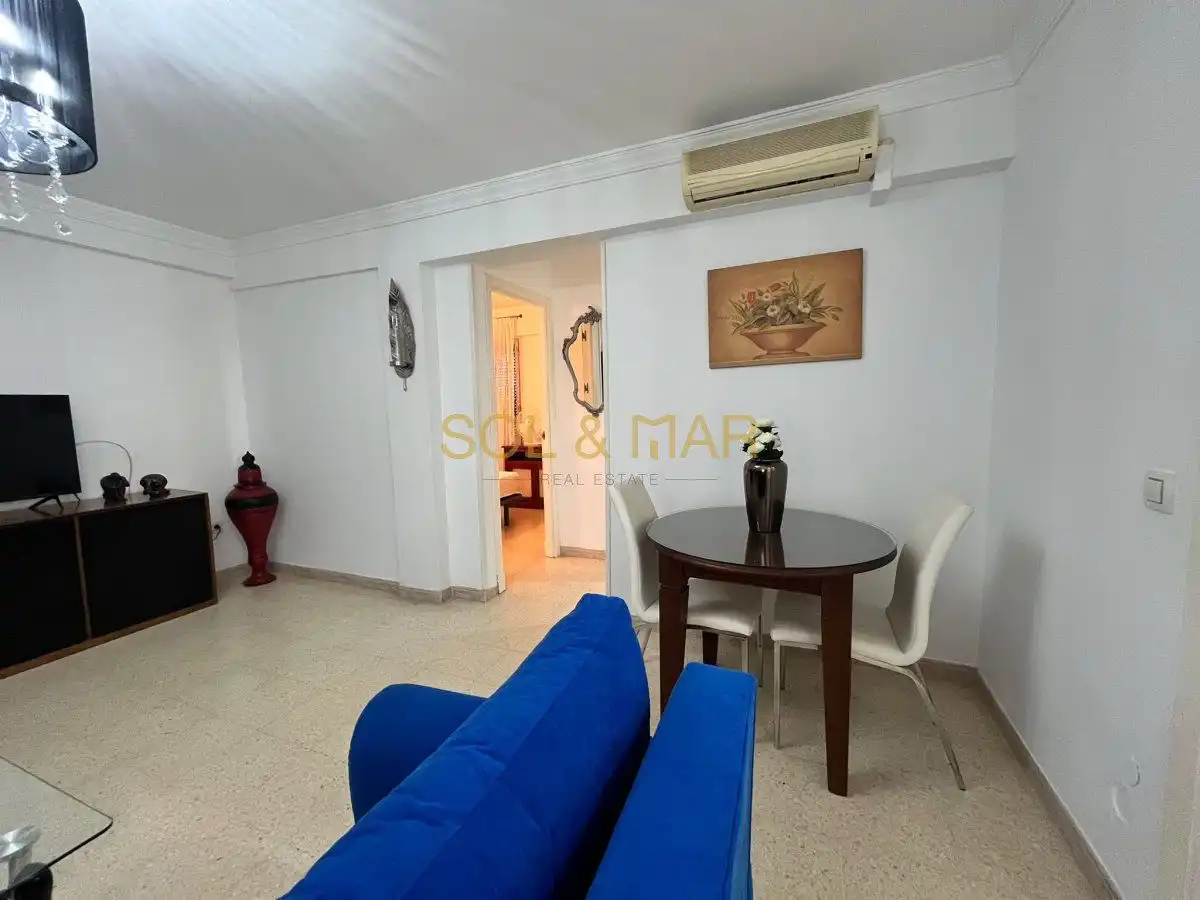 Sala d'estar de Apartament de lloguer en Torremolinos amb Terrassa