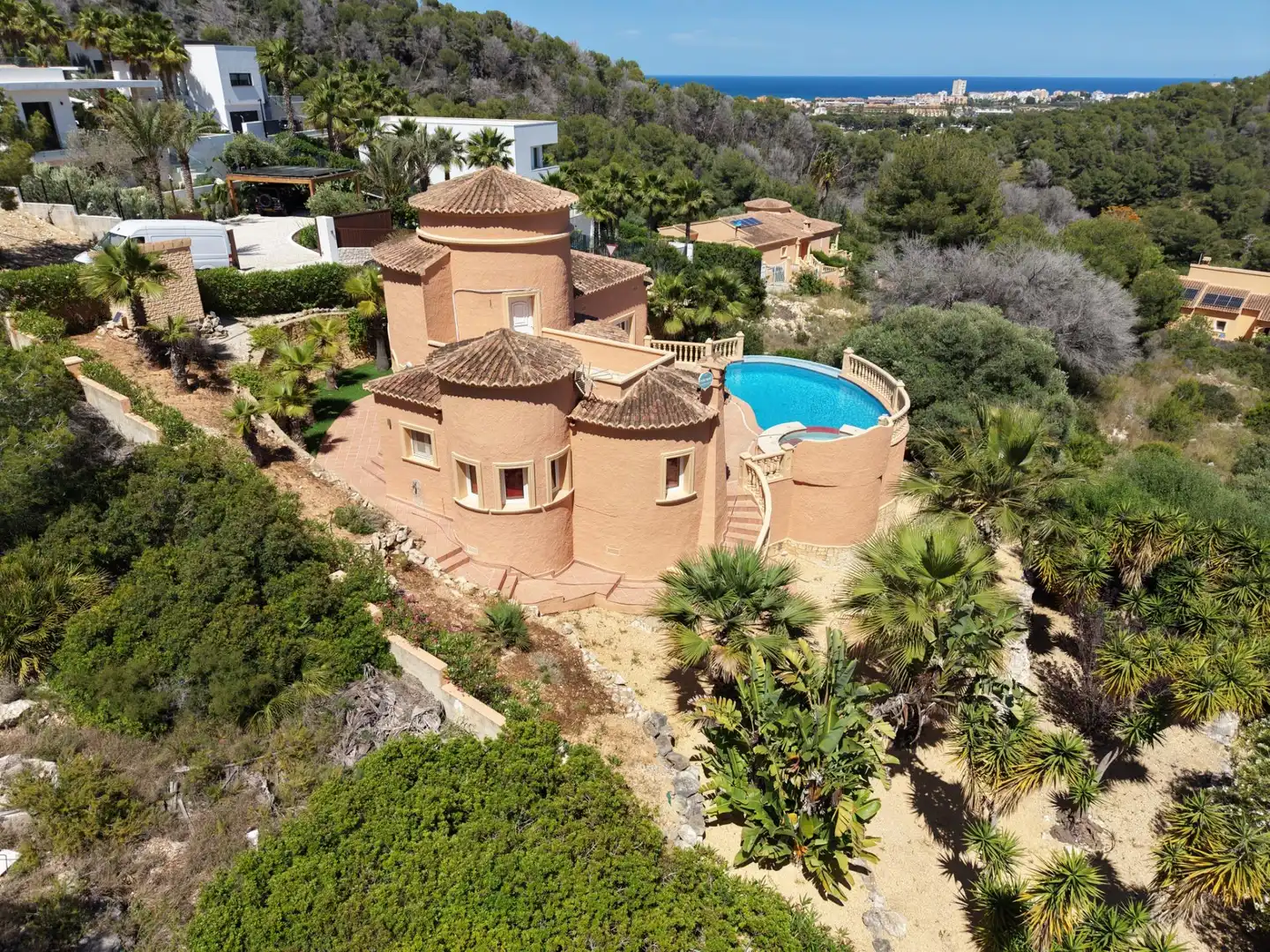 Vista exterior de Casa o xalet en venda en Jávea / Xàbia amb Calefacció, Jardí privat i Terrassa