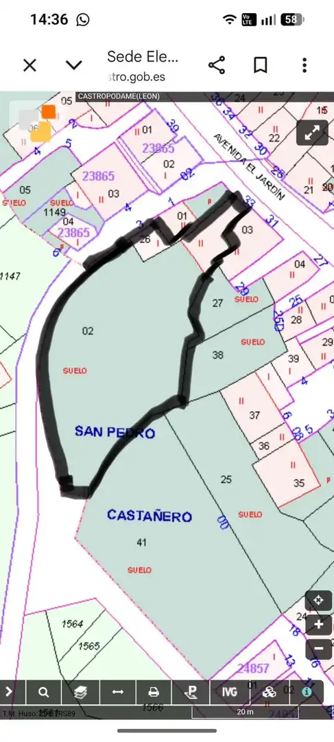 Land for sale in Castropodame