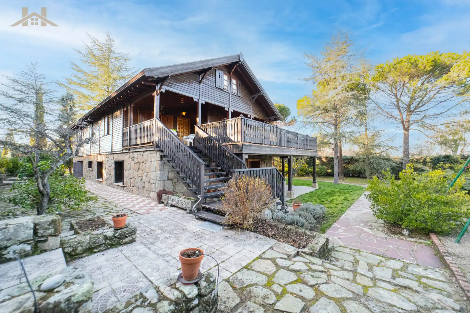 Vista exterior de Casa o chalet en venta en Collado Mediano con Calefacción, Jardín privado y Piscina