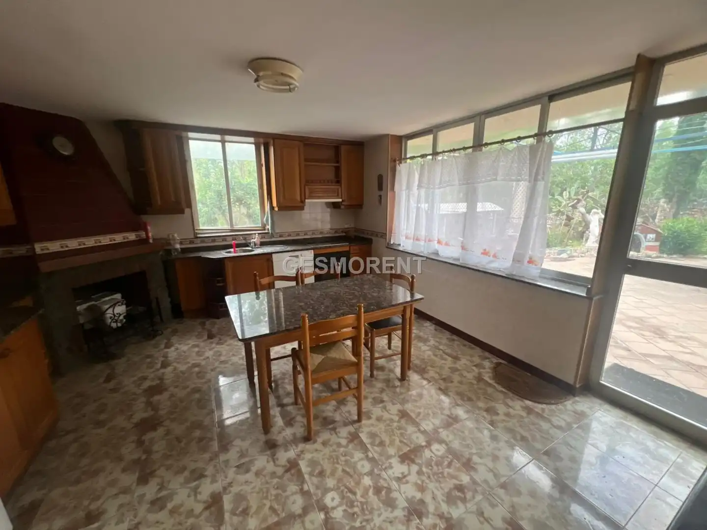 Cocina de Finca rústica en venta en Esporles con Terraza