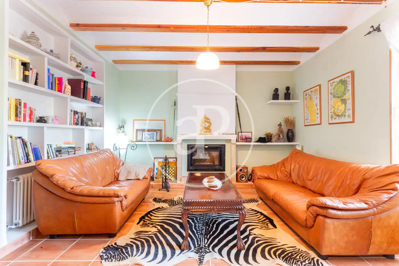 Sala d'estar de Finca rústica en venda en Alicante / Alacant amb Calefacció, Jardí privat i Terrassa