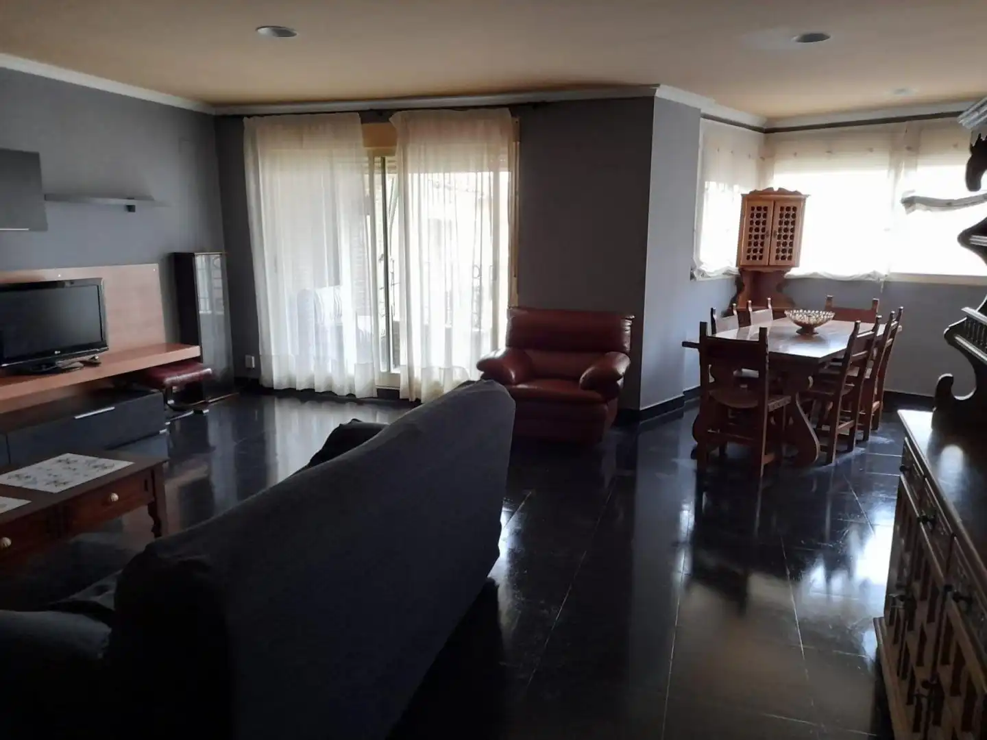 Sala de estar de Casa adosada en venta en Gilet con Terraza y Balcón