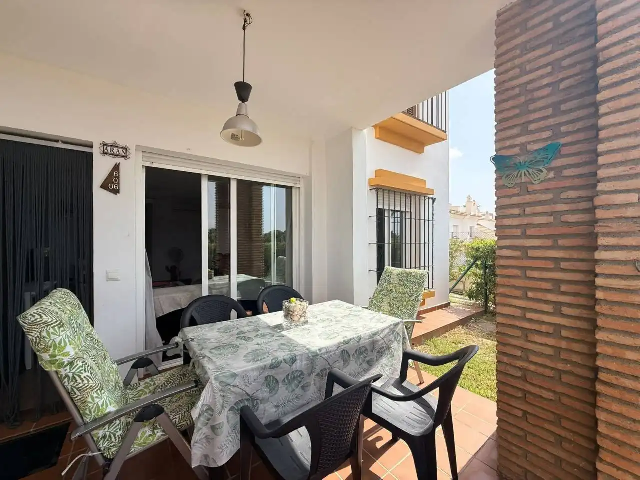 Terraza de Piso de alquiler en Vera con Aire acondicionado, Terraza y Piscina comunitaria