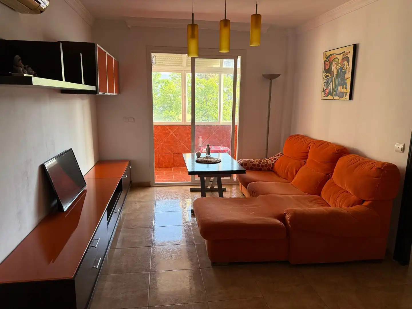 Living room of Flat for rent in Benalmádena  with Air Conditioner, Heating and Terrace