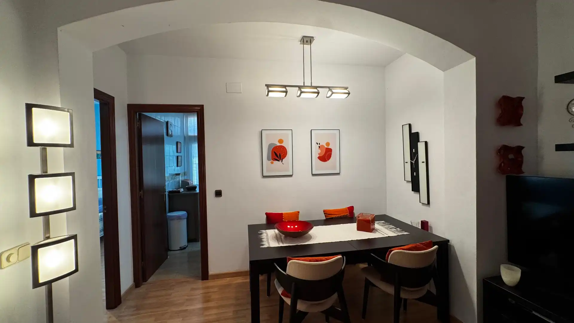 Esszimmer von Wohnung zum Verkauf in Roda de Berà mit Klimaanlage, Heizung und Parkett