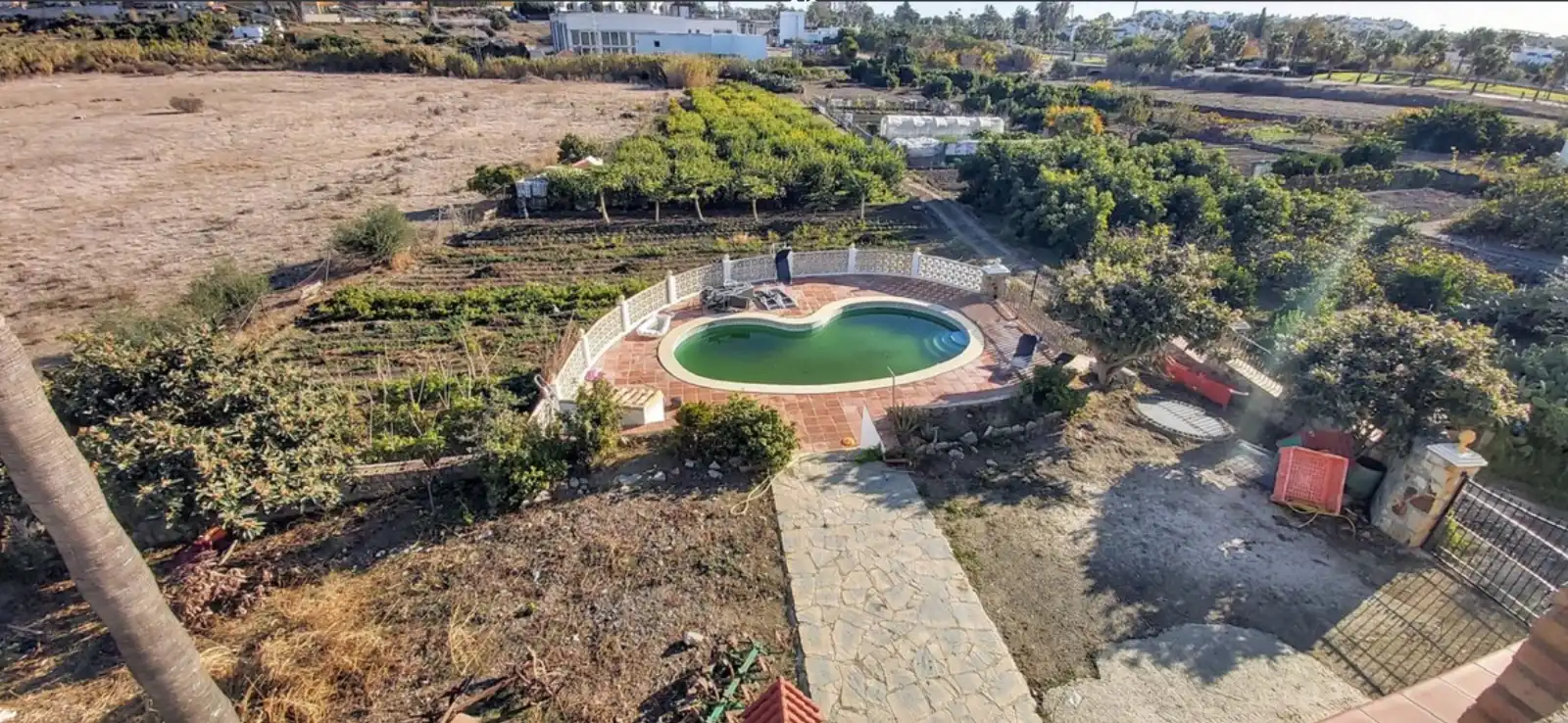 Piscina de Finca rústica en venda en Estepona amb Aire condicionat, Jardí privat i Terrassa