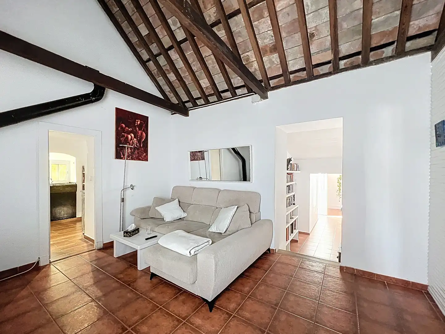 Sala d'estar de Finca rústica en venda en Tarifa amb Calefacció i Terrassa
