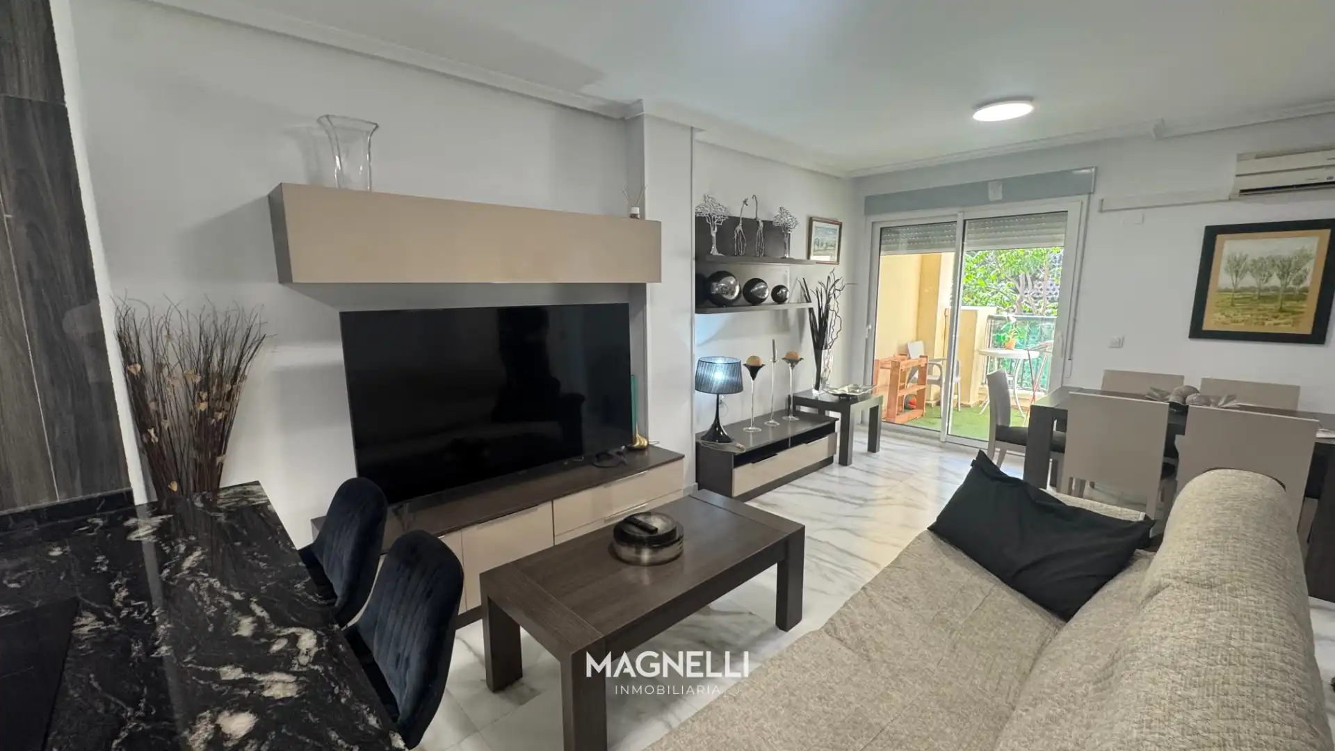 Sala de estar de Piso en venta en Elda con Amueblado