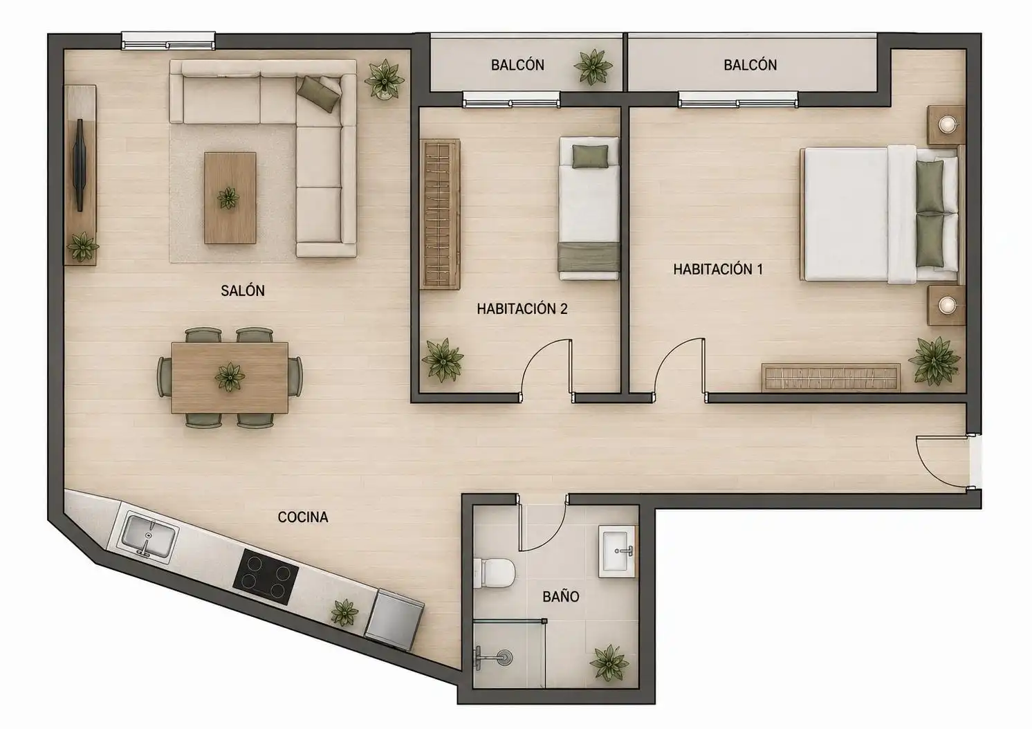 Piso de alquiler en Zaragoza con Aire acondicionado, Calefacción y Parquet