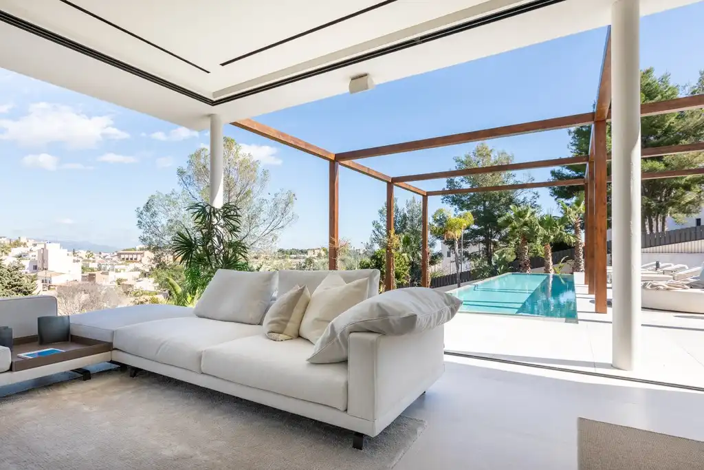 Sala d'estar de Casa o xalet en venda en  Palma de Mallorca amb Aire condicionat, Calefacció i Jardí privat