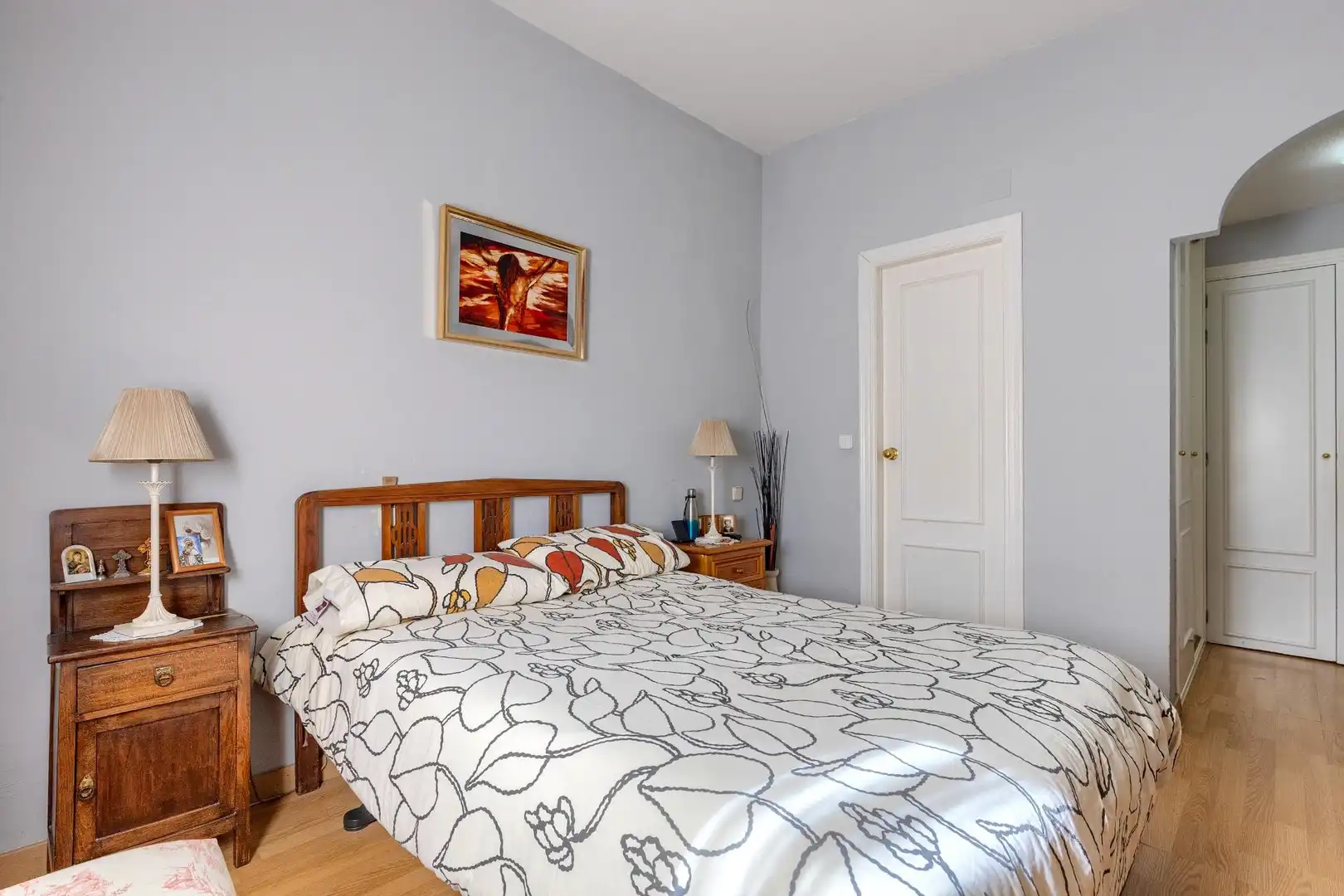 Schlafzimmer von Einfamilien-Reihenhaus zum Verkauf in San Lorenzo de El Escorial mit Heizung, Privatgarten und Abstellraum