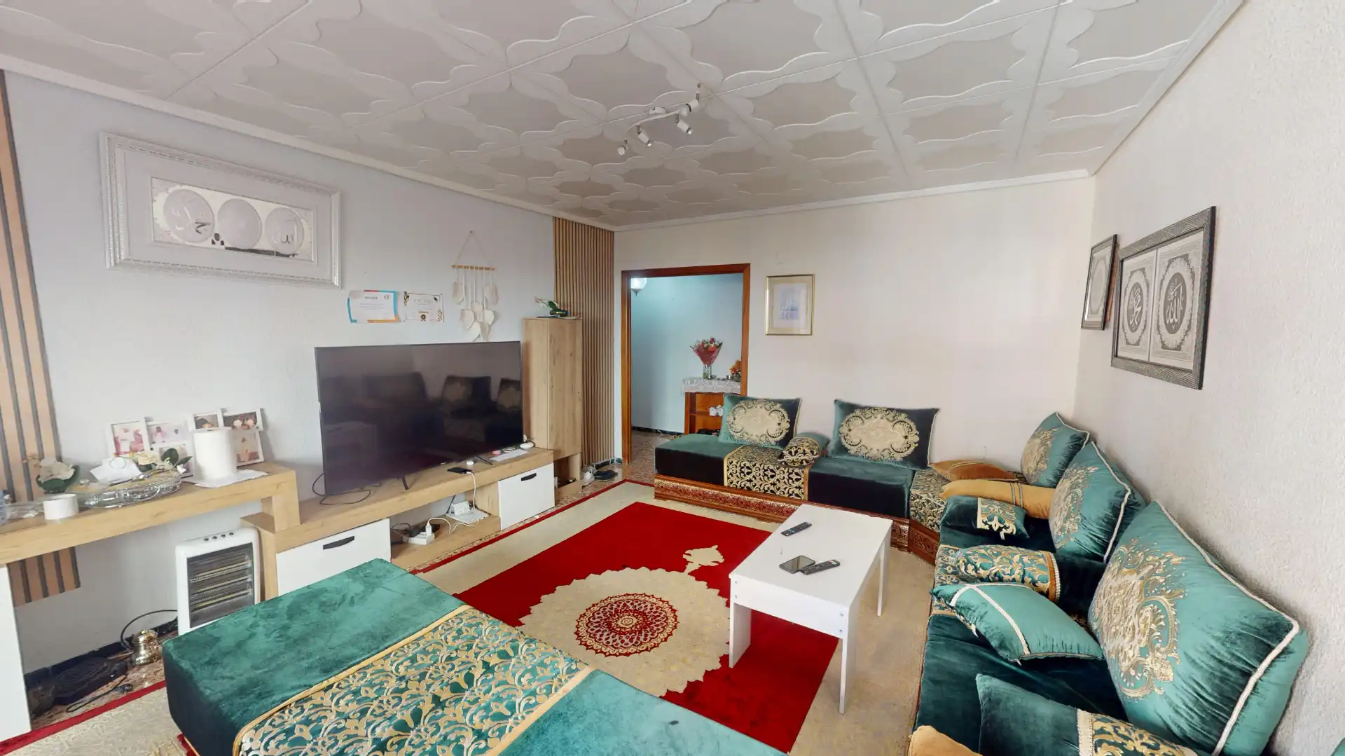 Sala de estar de Piso en venta en Elche / Elx con Amueblado, Lavadora y Balcón