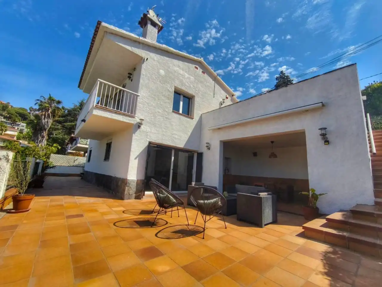 Vista exterior de Casa o chalet en venta en Lloret de Mar con Aire acondicionado, Calefacción y Jardín privado