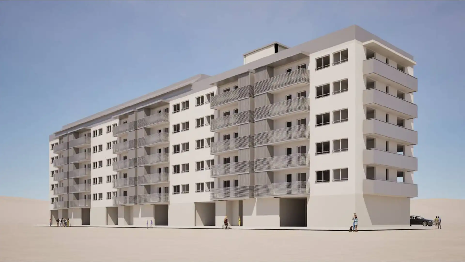 Vista exterior de Piso en venta en León Capital  con Parquet y Terraza