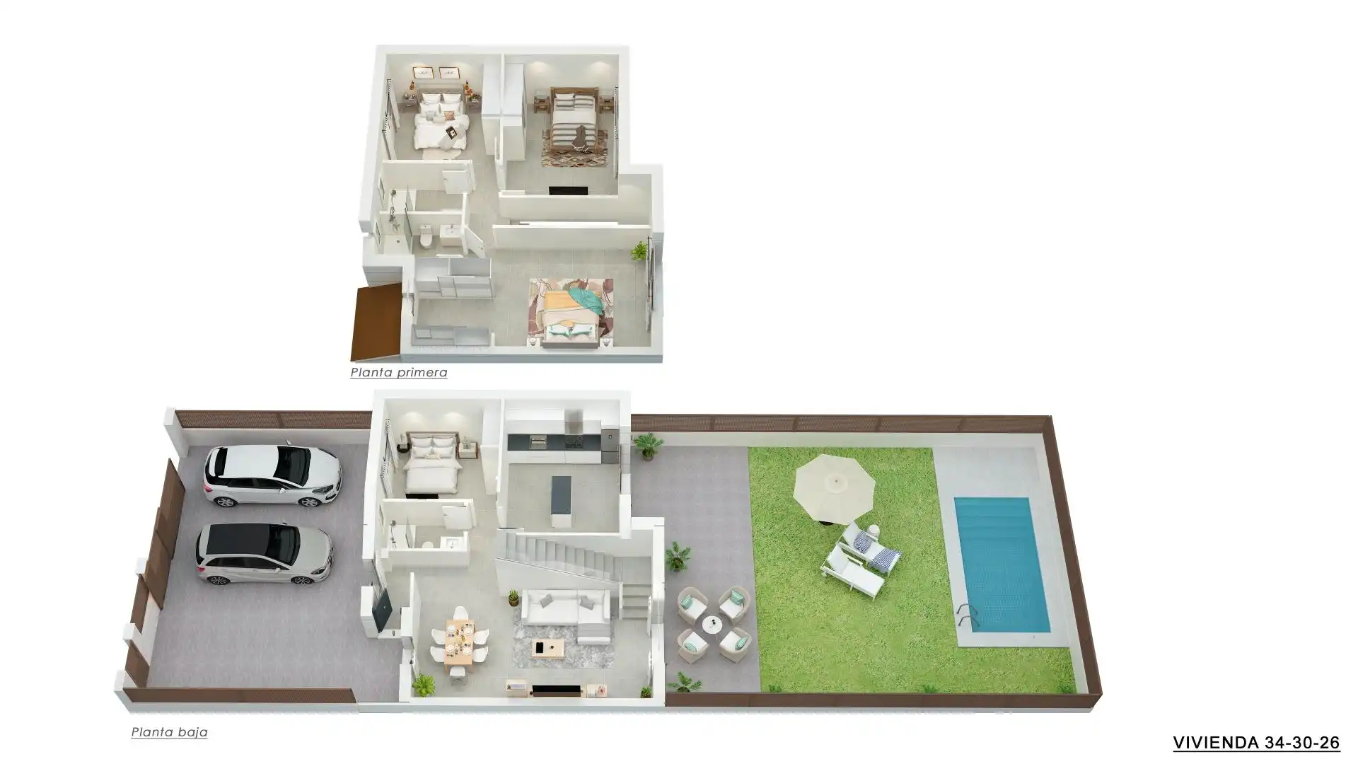 Casa adosada en venta en Cubas de la Sagra con Calefacción y Jardín privado