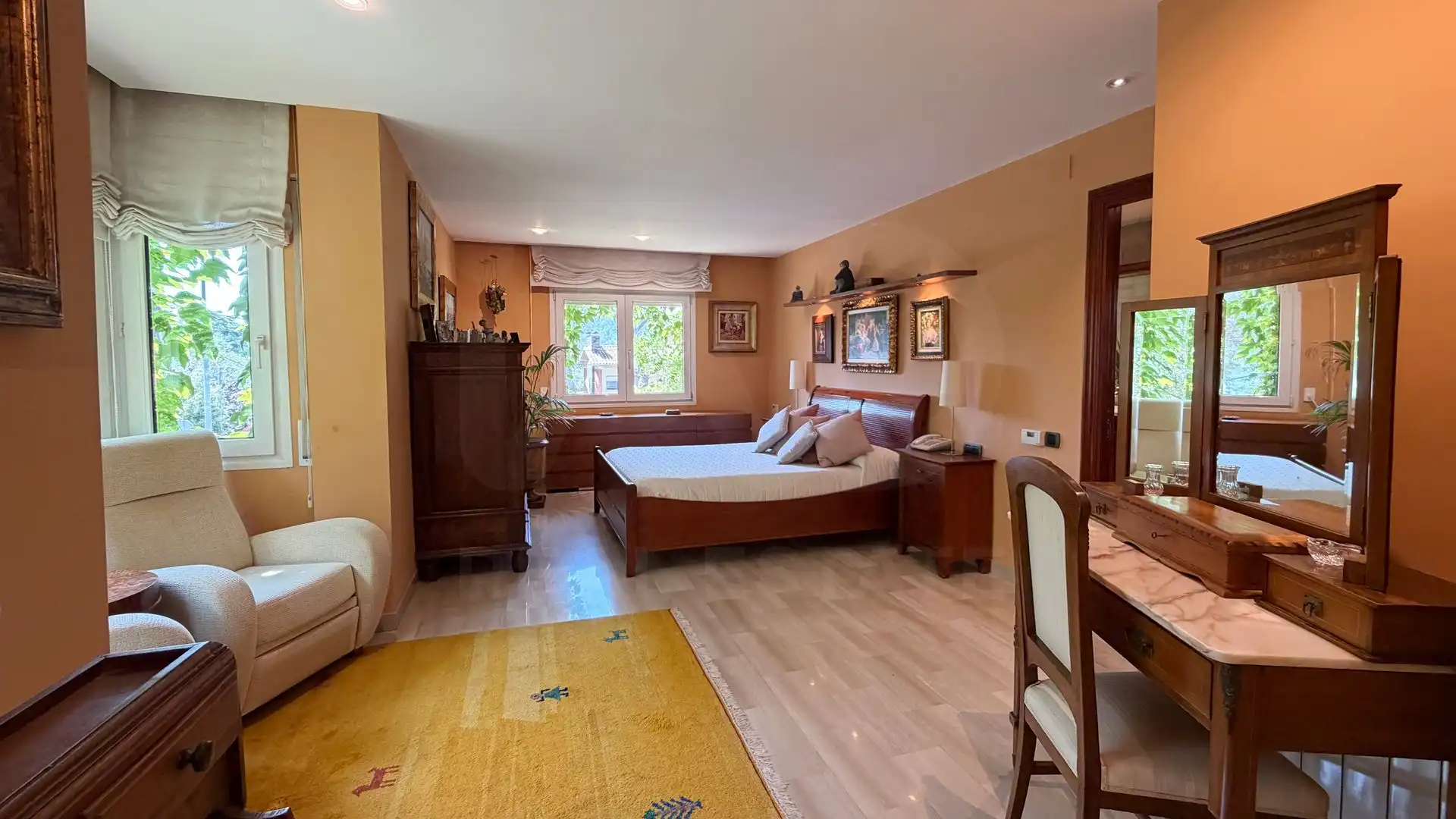 Dormitori de Casa o xalet en venda en Sant Cugat del Vallès amb Aire condicionat, Calefacció i Terrassa