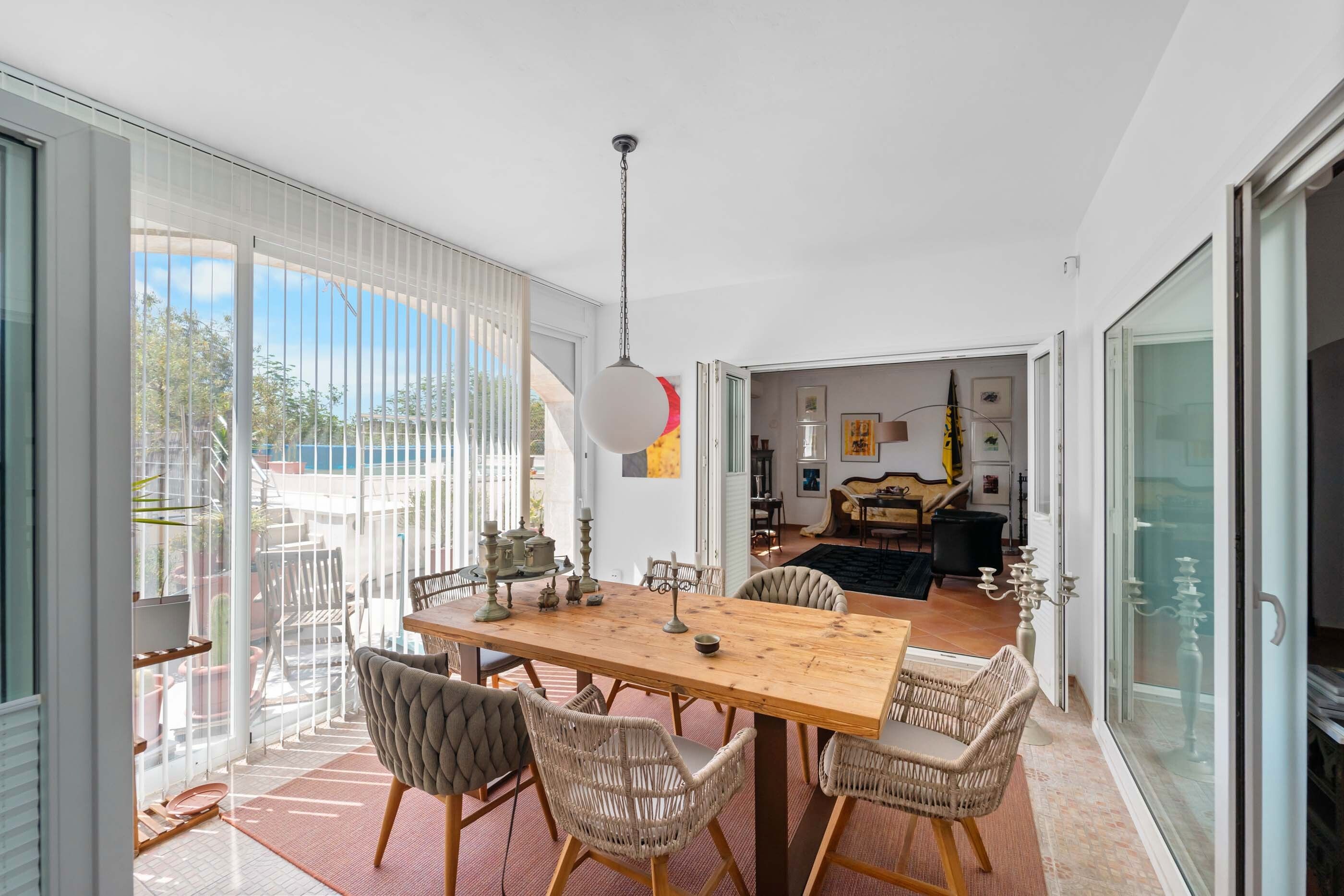 Menjador de Finca rústica en venda en Santanyí amb Aire condicionat, Terrassa i Traster