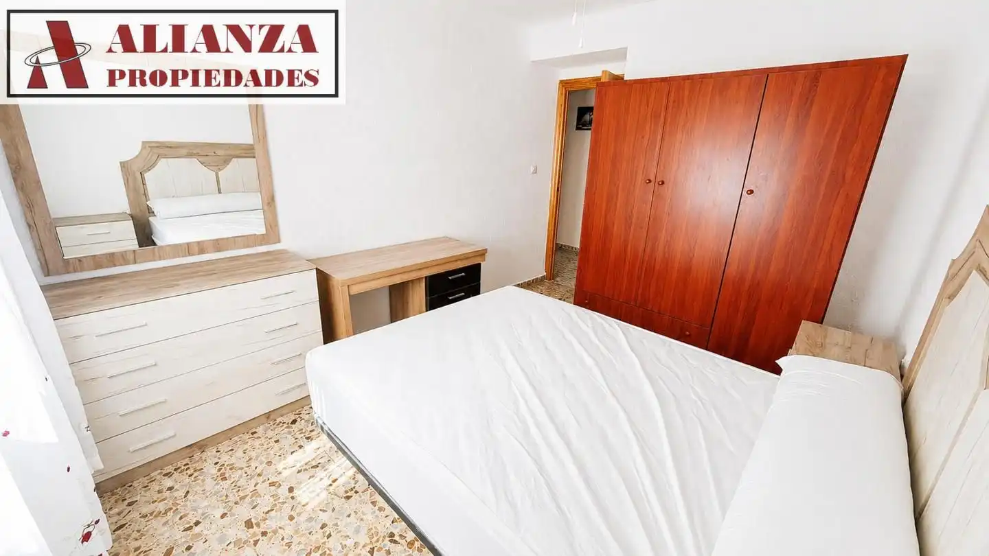 Bedroom of Flat for rent in Málaga  with Terrace