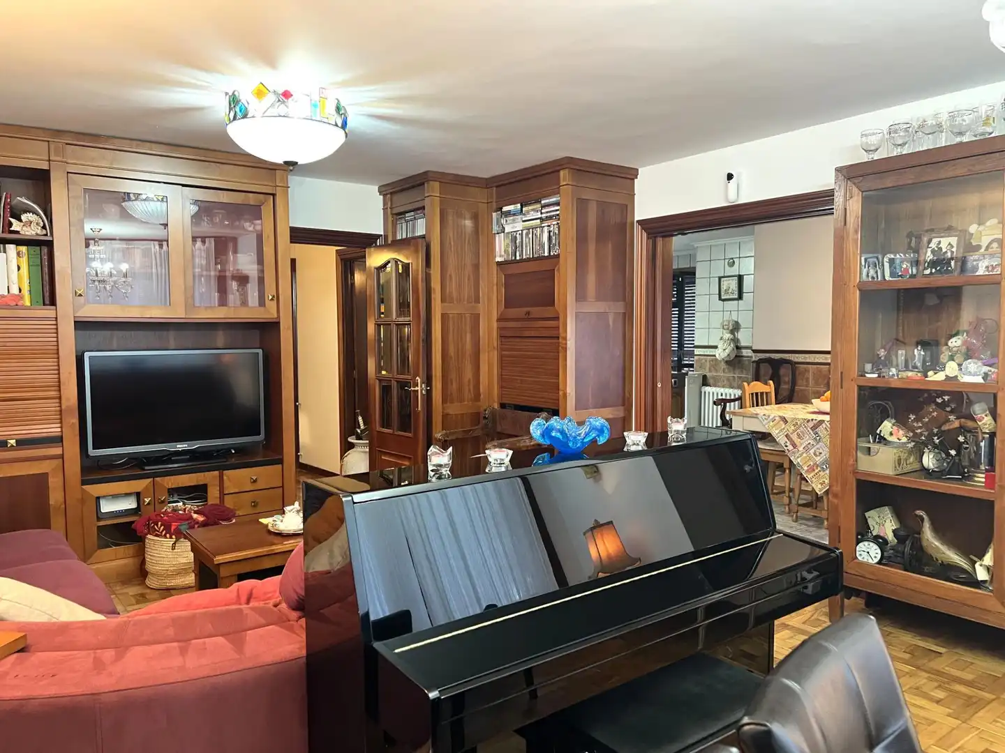 Sala d'estar de Pis en venda en Gijón  amb Calefacció, Jardí privat i Terrassa