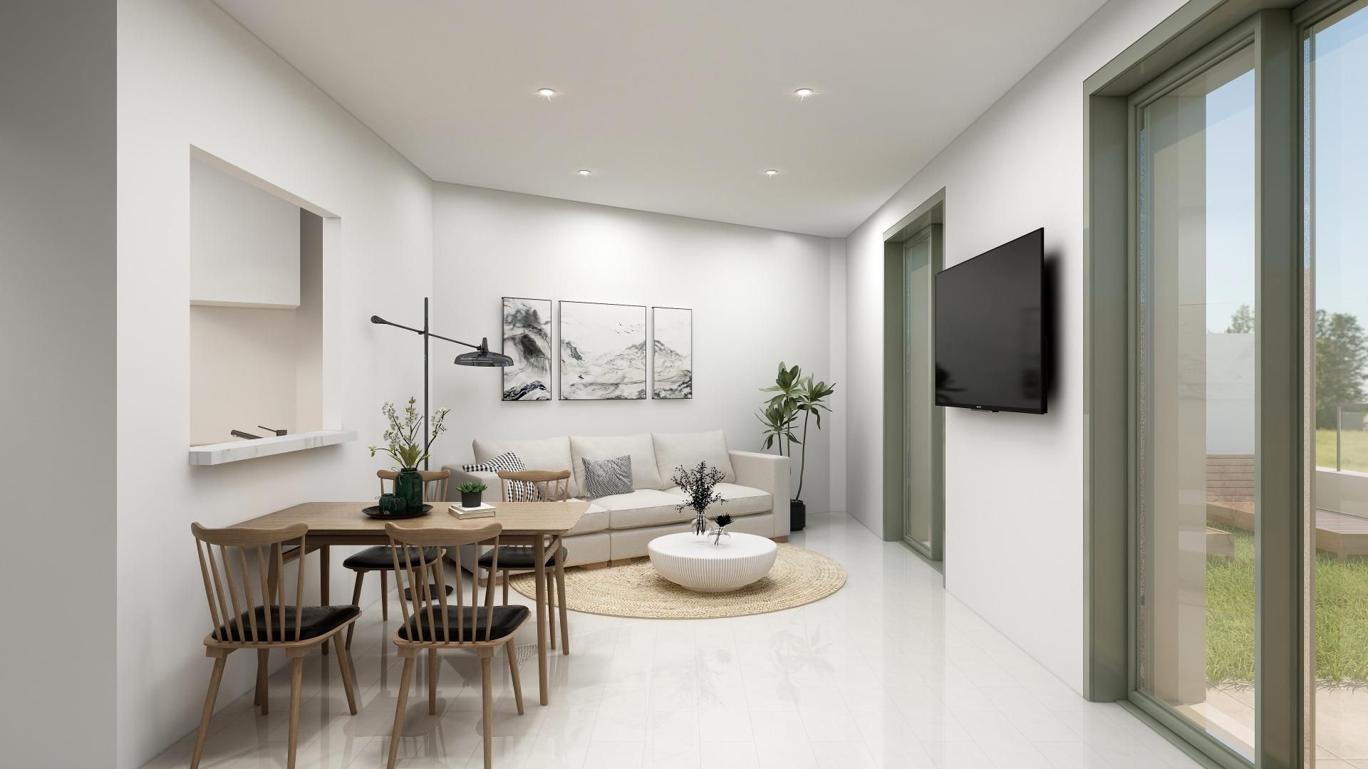 Living room of Attic for sale in Sanlúcar la Mayor  with Terrace and Community pool