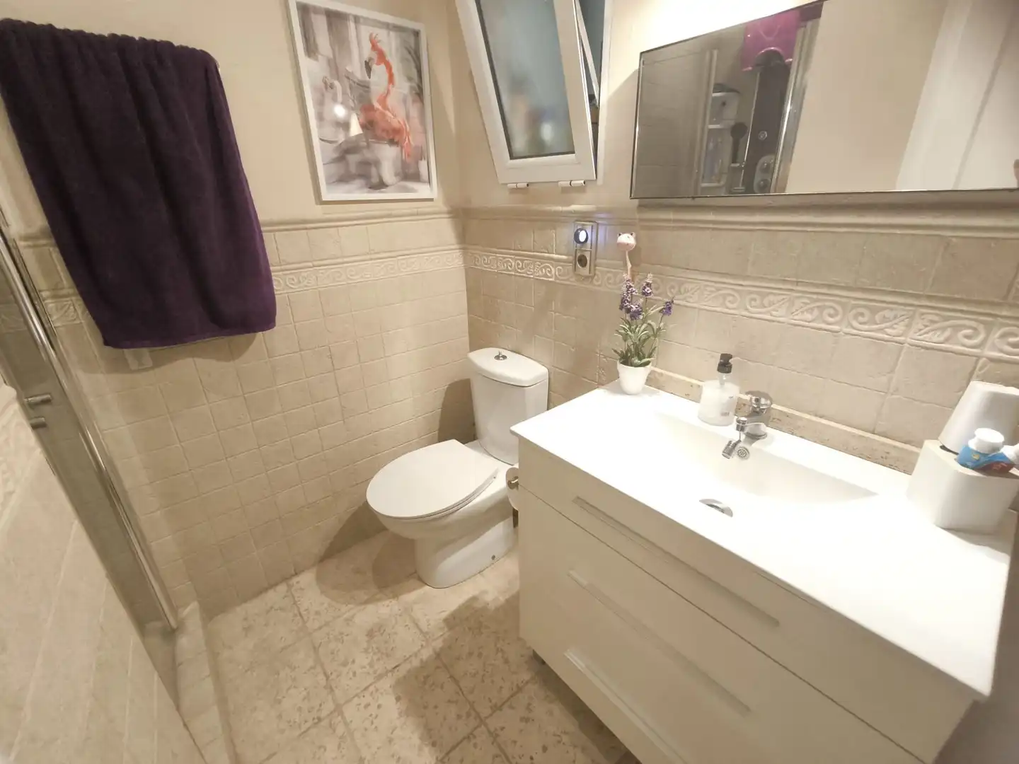 Badezimmer von Wohnung zum Verkauf in Alcoy / Alcoi mit Klimaanlage und Abstellraum