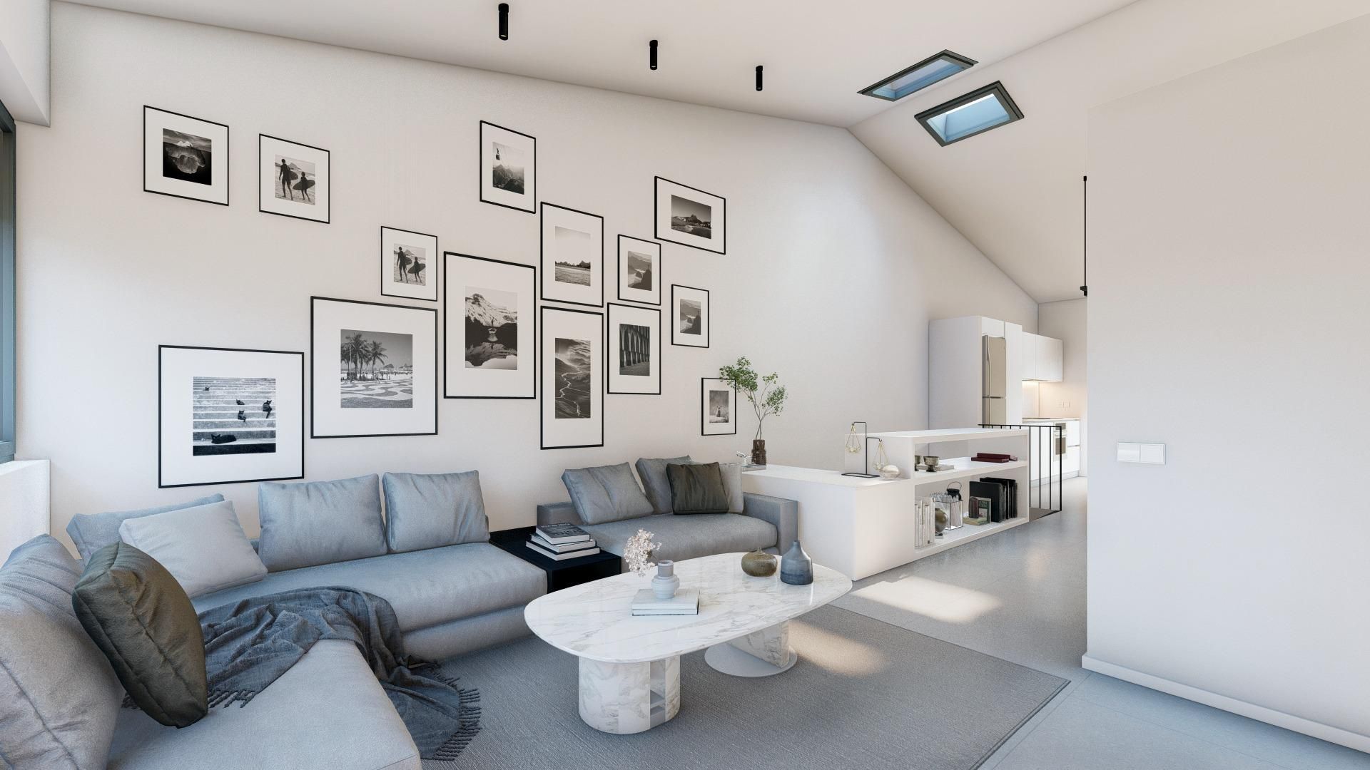 Sala de estar de Casa adosada en venta en Girona Capital con Terraza