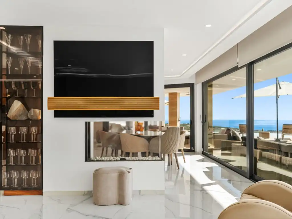 Sala de estar de Casa o chalet en venta en Altea con Aire acondicionado, Calefacción y Jardín privado
