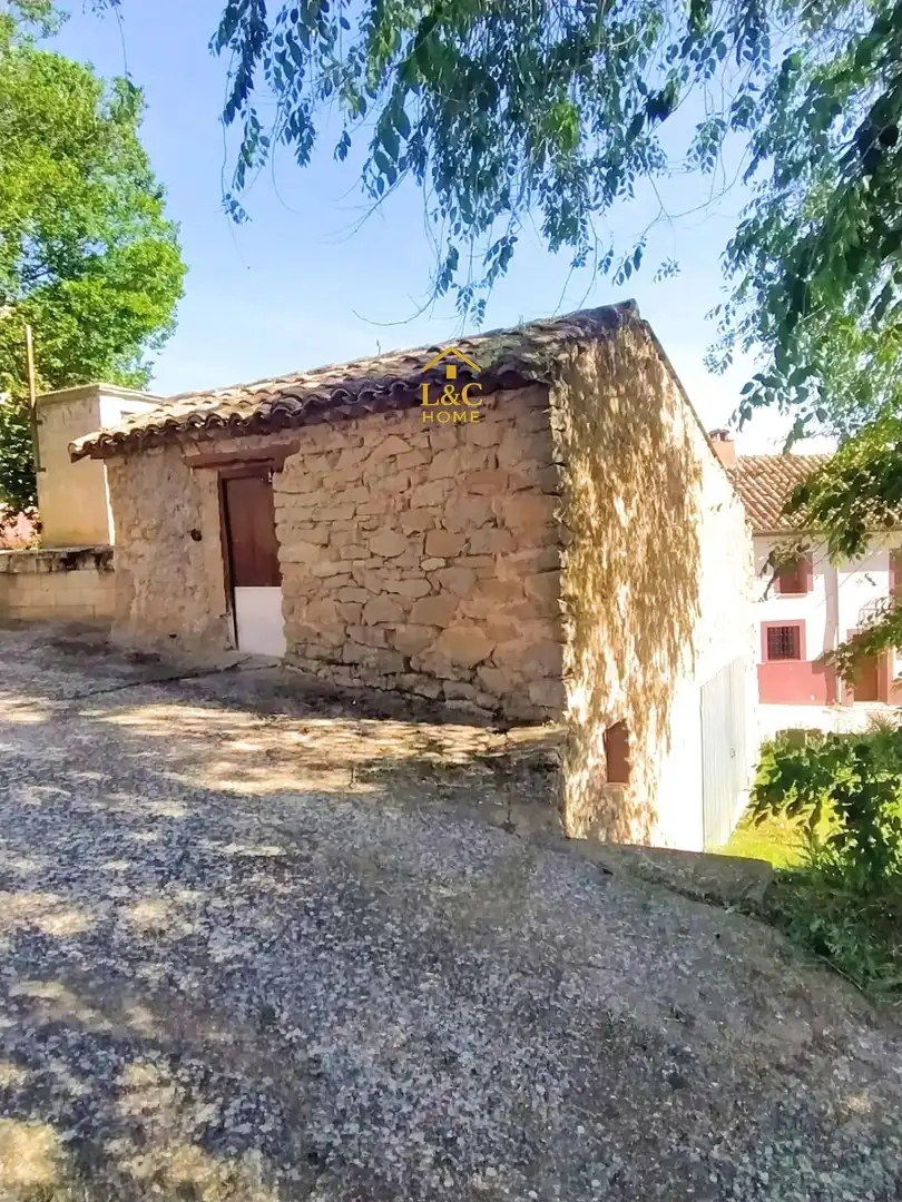Vista exterior de Casa o xalet en venda en Almazul amb Jardí privat