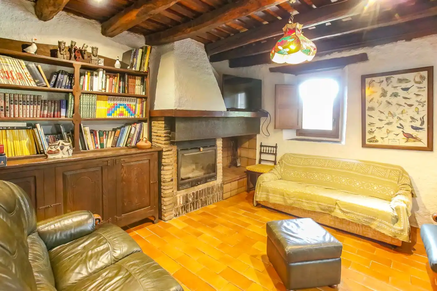 Sala d'estar de Finca rústica en venda en La Cellera de Ter amb Jardí privat i Terrassa