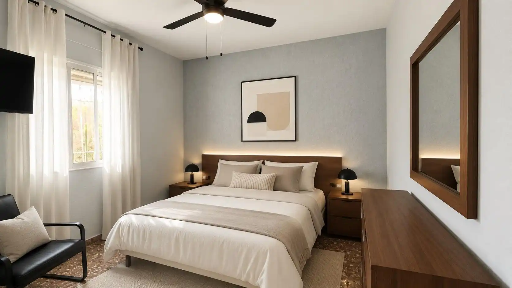 Bedroom of Houses for rent in Riba-roja de Túria  with Private garden, Terrace and Storage room