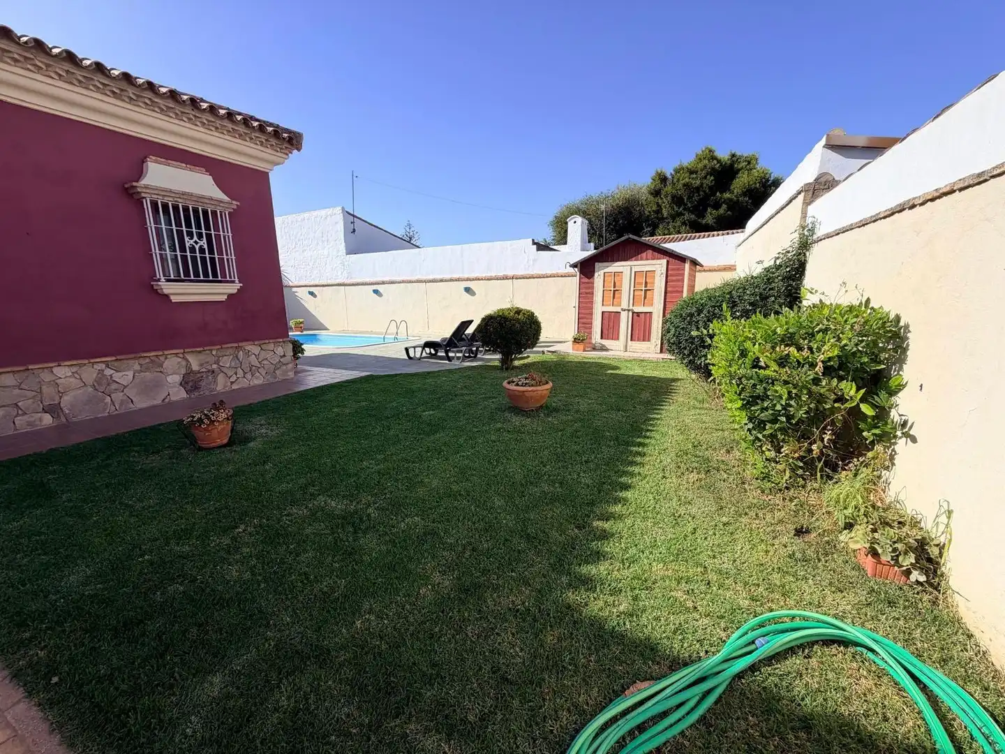 Jardín de Casa o chalet en venta en Chiclana de la Frontera con Jardín privado, Terraza y Piscina
