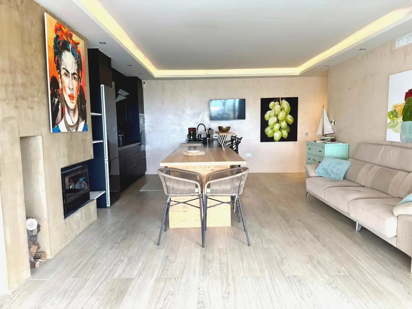 Sala de estar de Finca rústica en venta en Ojén con Aire acondicionado, Terraza y Trastero
