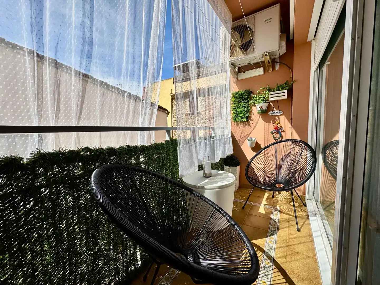 Terrasse von Wohnung zur Miete in Palamós mit Klimaanlage, Terrasse und Möbliert
