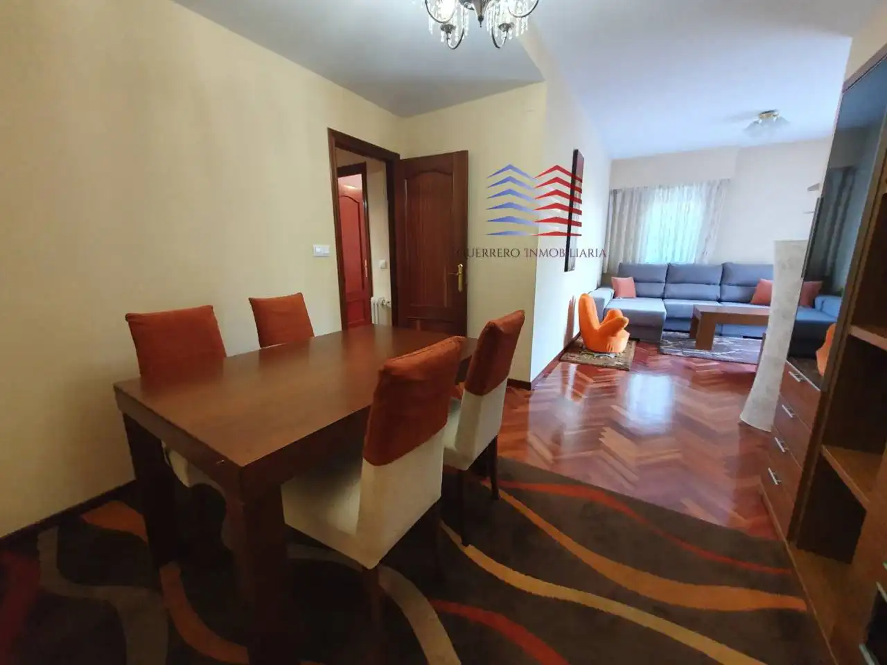Living room of Flat for rent in Ourense Capital   with Heating, Parquet flooring and Storage room