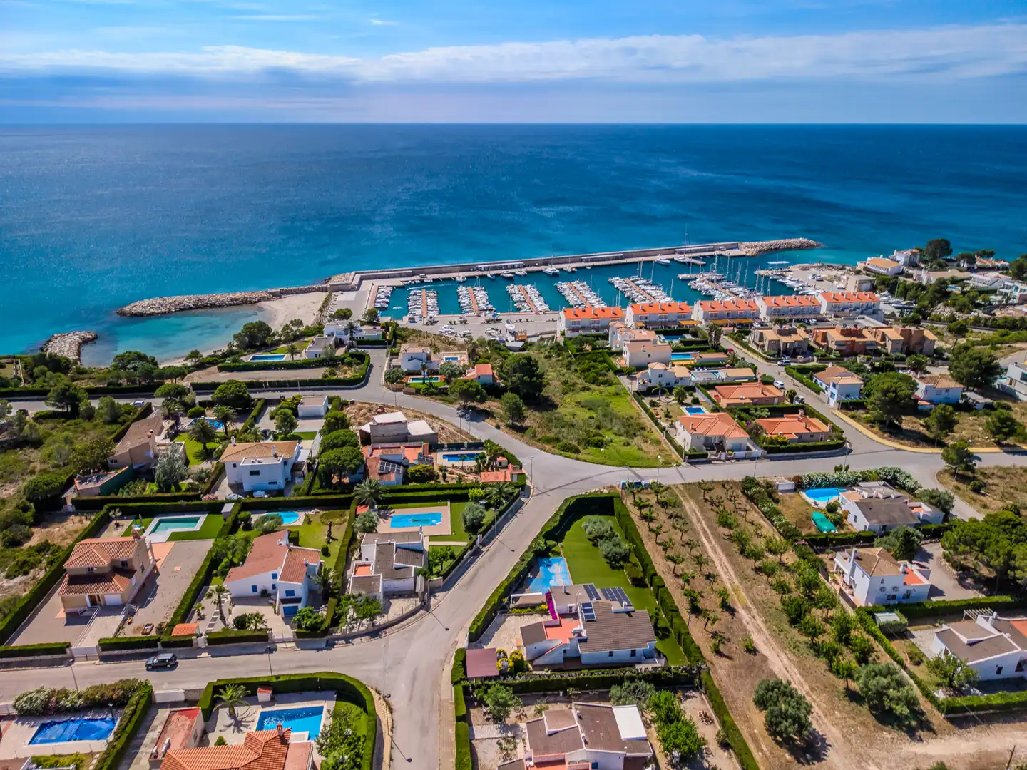 Exterior view of Houses for sale in L'Ametlla de Mar   with Air Conditioner, Heating and Private garden