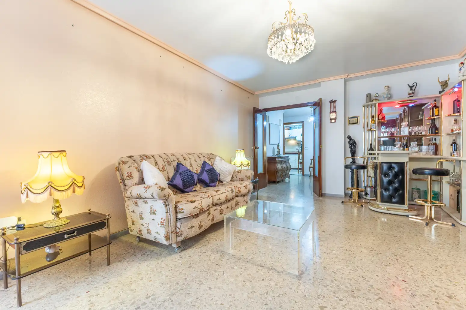 Sala d'estar de Pis en venda en Sagunto / Sagunt amb Aire condicionat, Terrassa i Traster