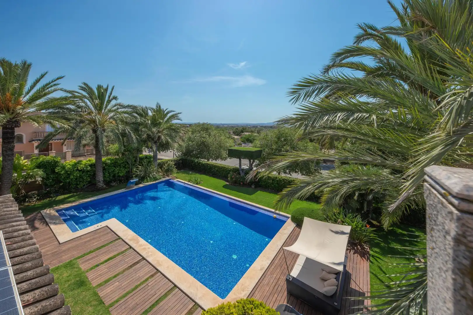 Piscina de Casa o xalet de lloguer en Marratxí amb Aire condicionat, Jardí privat i Parquet