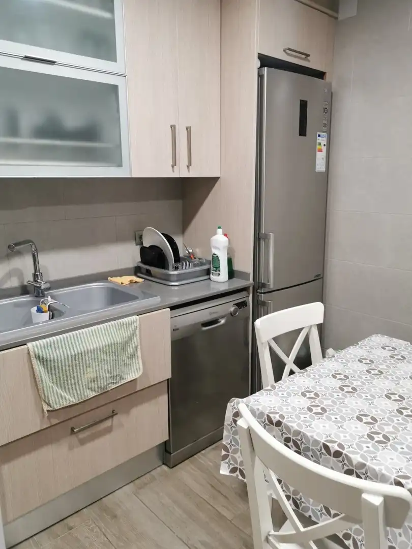 Küche von Wohnung zum Verkauf in Mollet del Vallès mit Klimaanlage, Parkett und Abstellraum