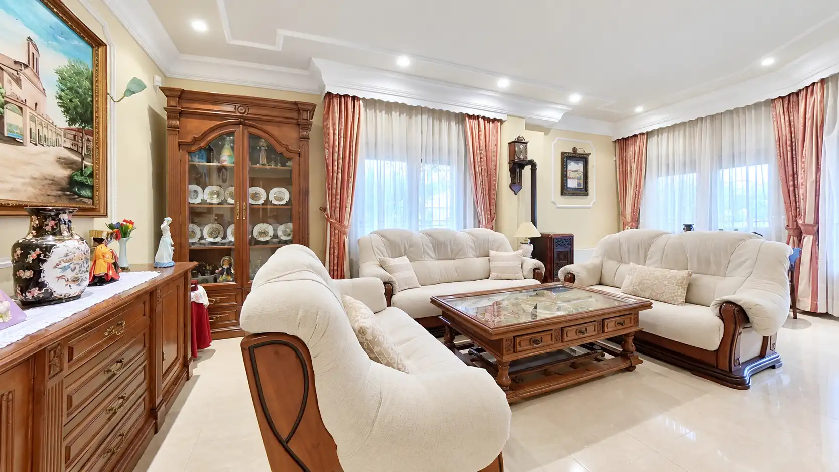 Sala de estar de Casa o chalet en venta en Pepino con Aire acondicionado, Calefacción y Jardín privado