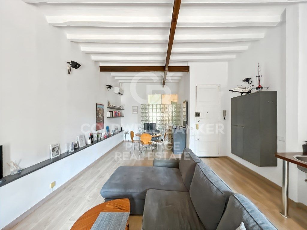 Living room of Flat for sale in  Barcelona Capital  with Air Conditioner and Terrace