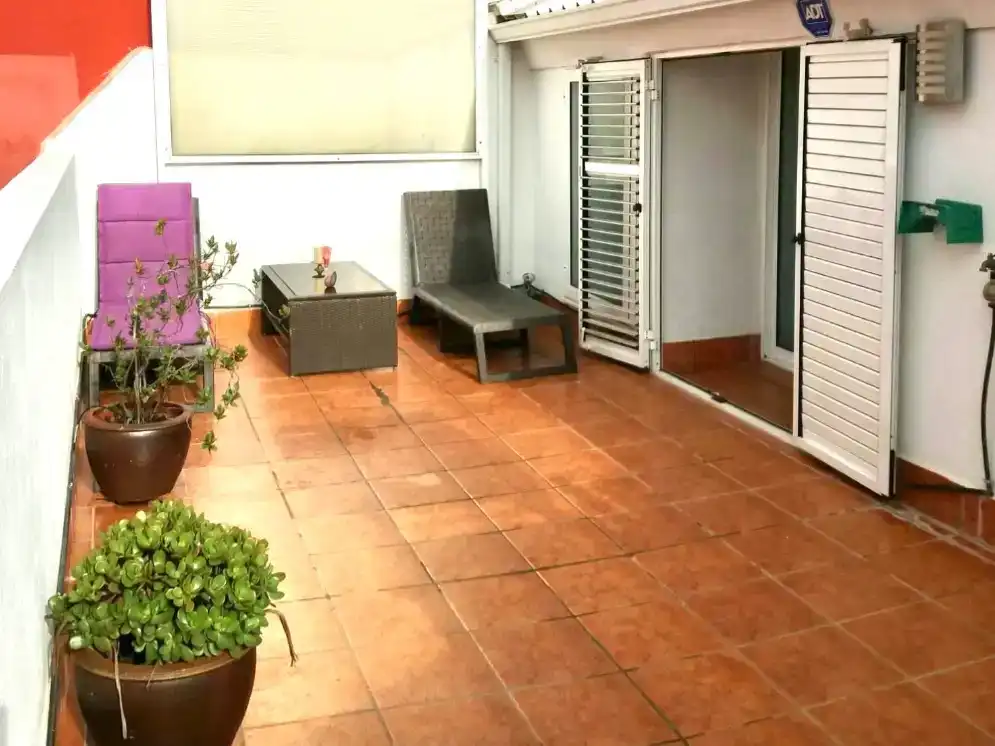 Terrasse von Maisonette zur Miete in  Valencia Capital mit Klimaanlage und Balkon