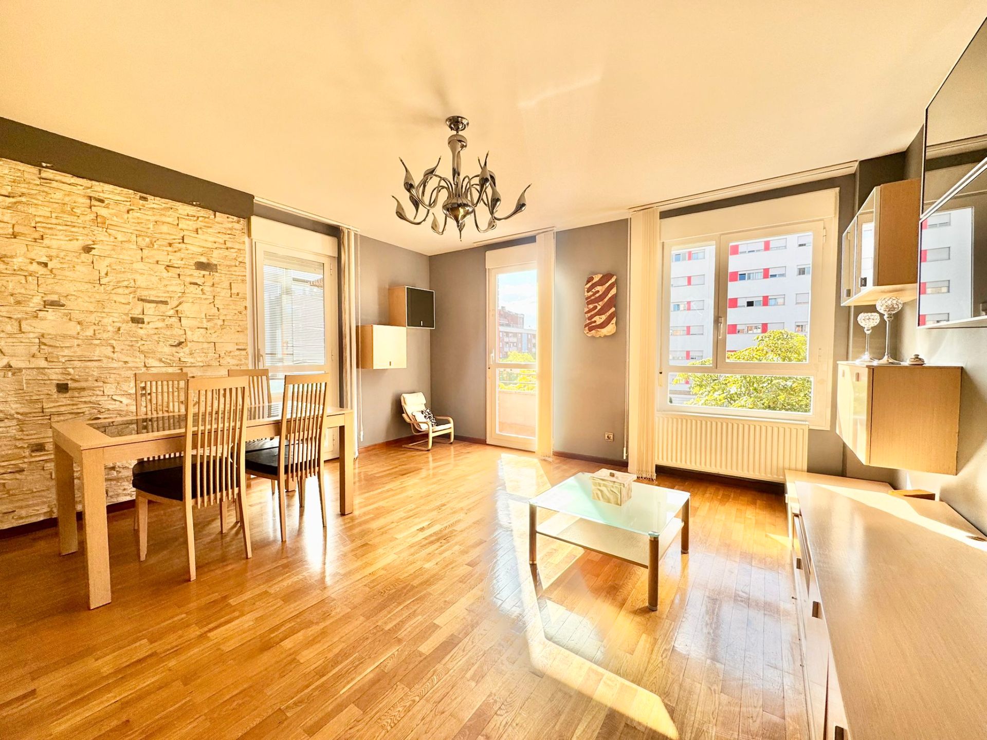 Sala de estar de Piso de alquiler en Vitoria - Gasteiz con Terraza