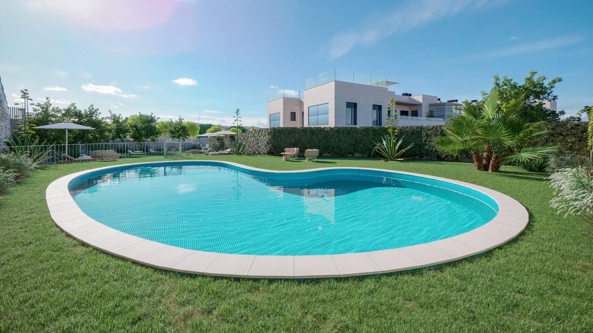 Swimming pool of Flat for sale in Badajoz Capital  with Heating, Private garden and Terrace