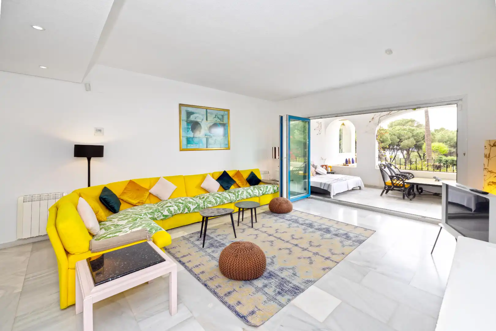 Sala de estar de Piso en venta en Marbella con Aire acondicionado, Calefacción y Terraza