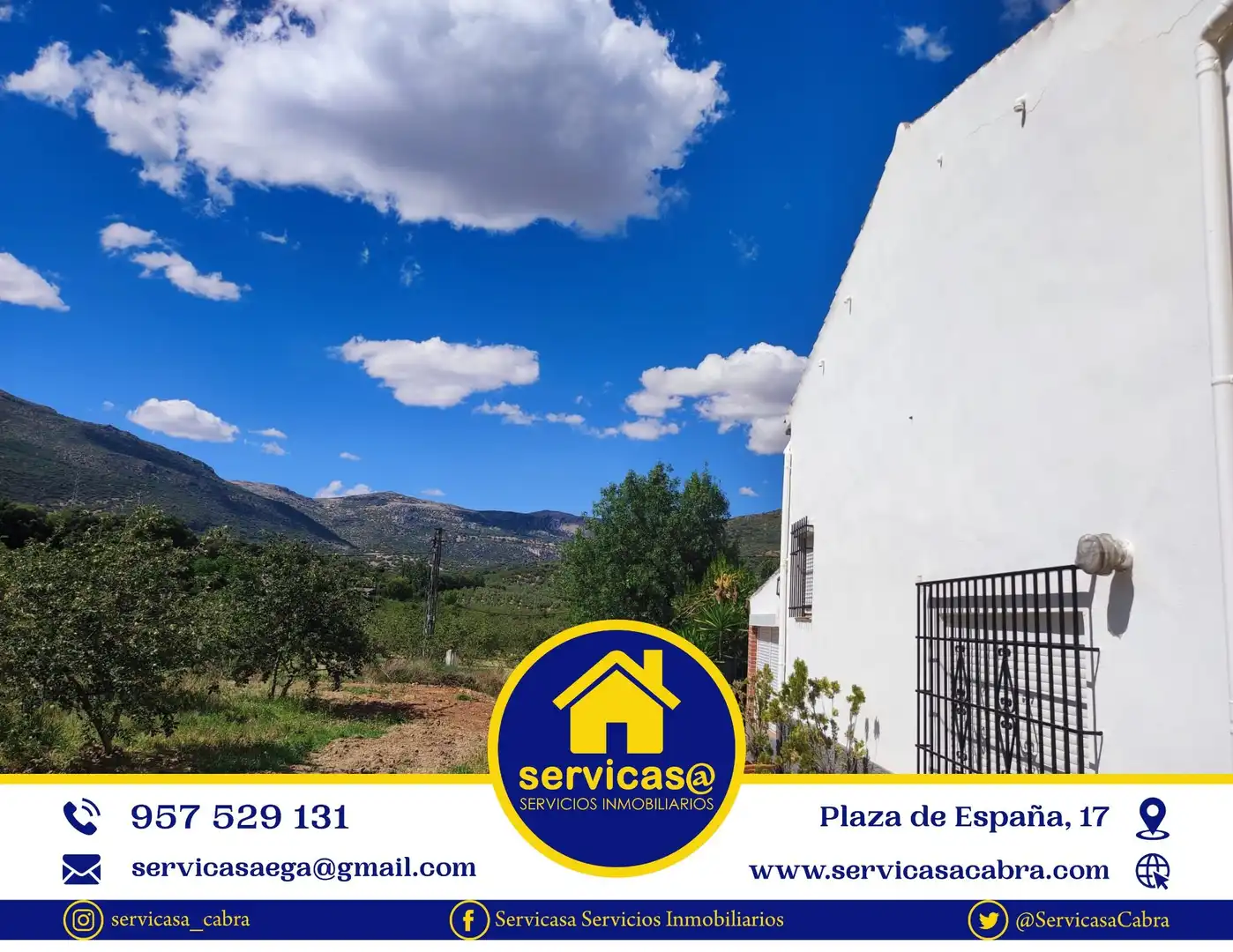 Vista exterior de Finca rústica en venda en Carcabuey